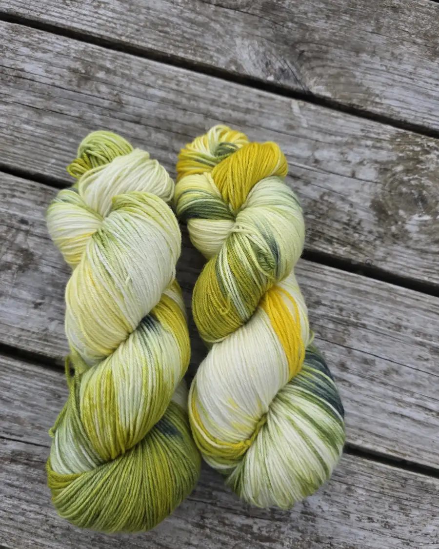 Hand-Dyed Yarn: 100% Merino, 4 ply x2