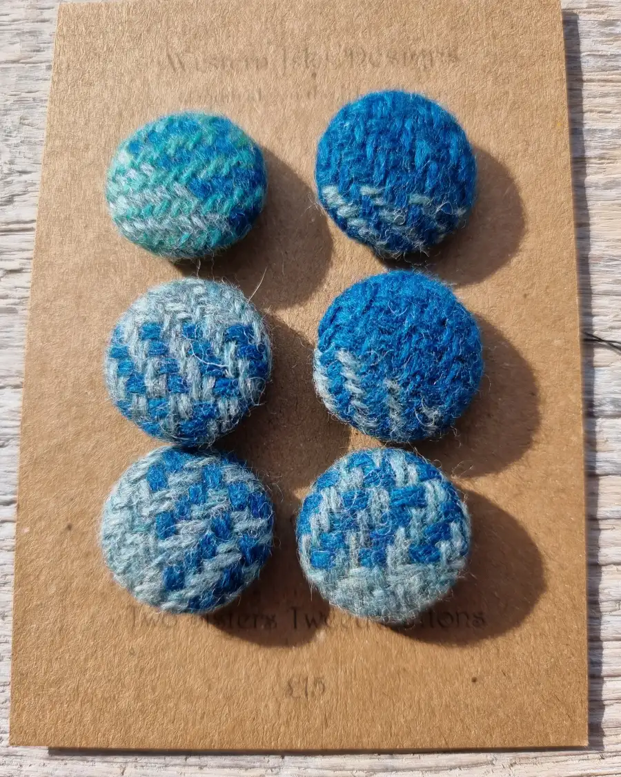 Three Sisters Tweed Buttons
