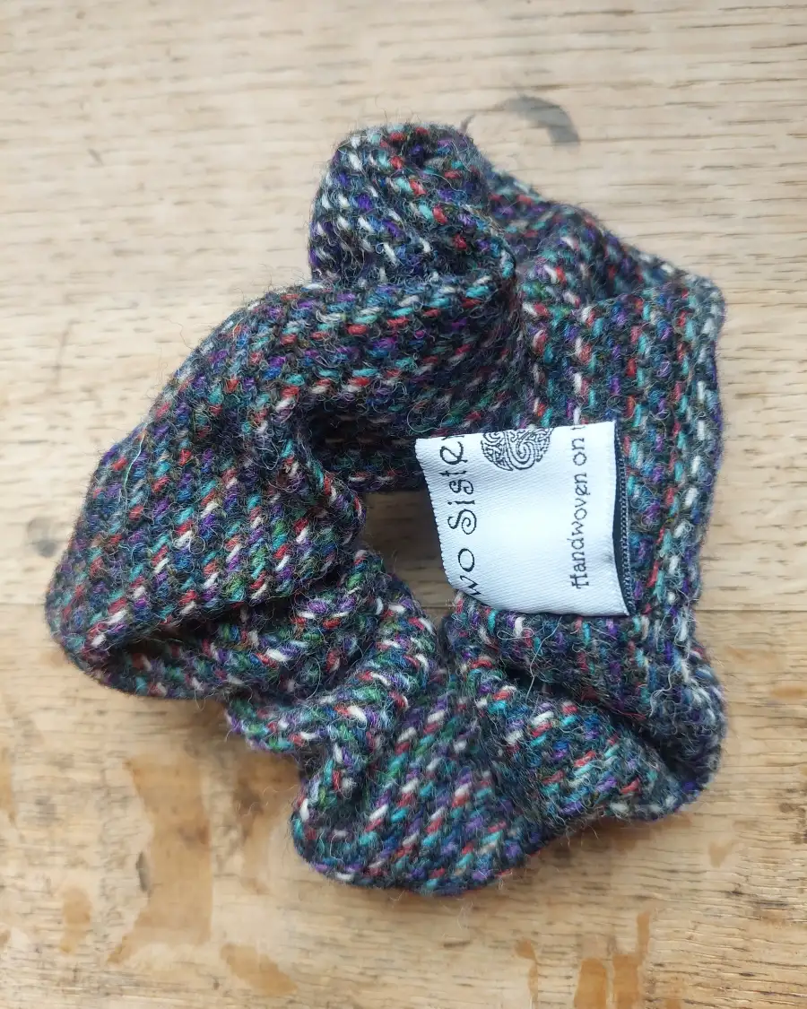 Three Sisters Tweed hair scrunchie