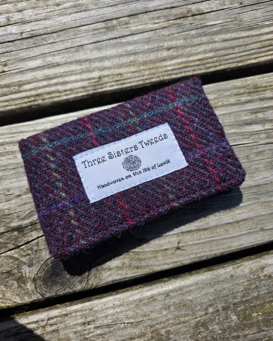 Two Sisters Tweed Card Holder - 1 2