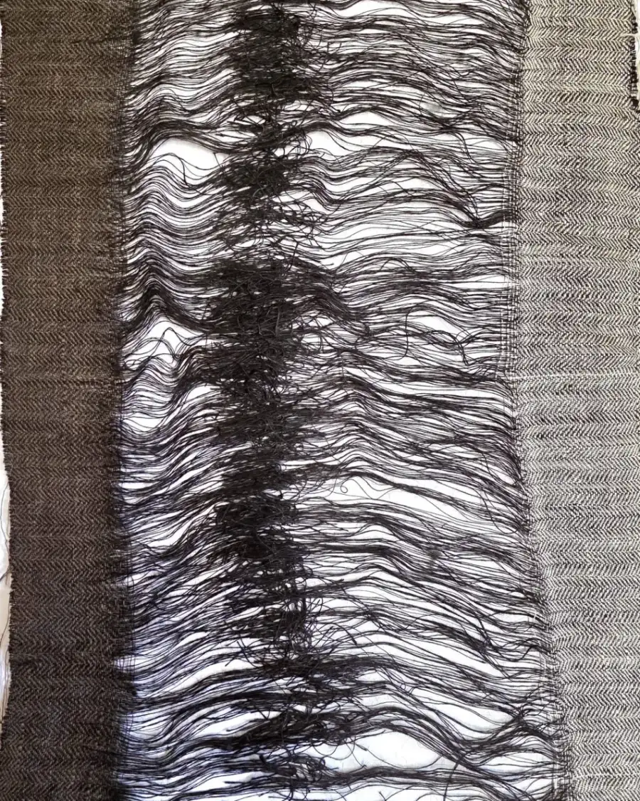Textile Wall Art - 'tying-in'