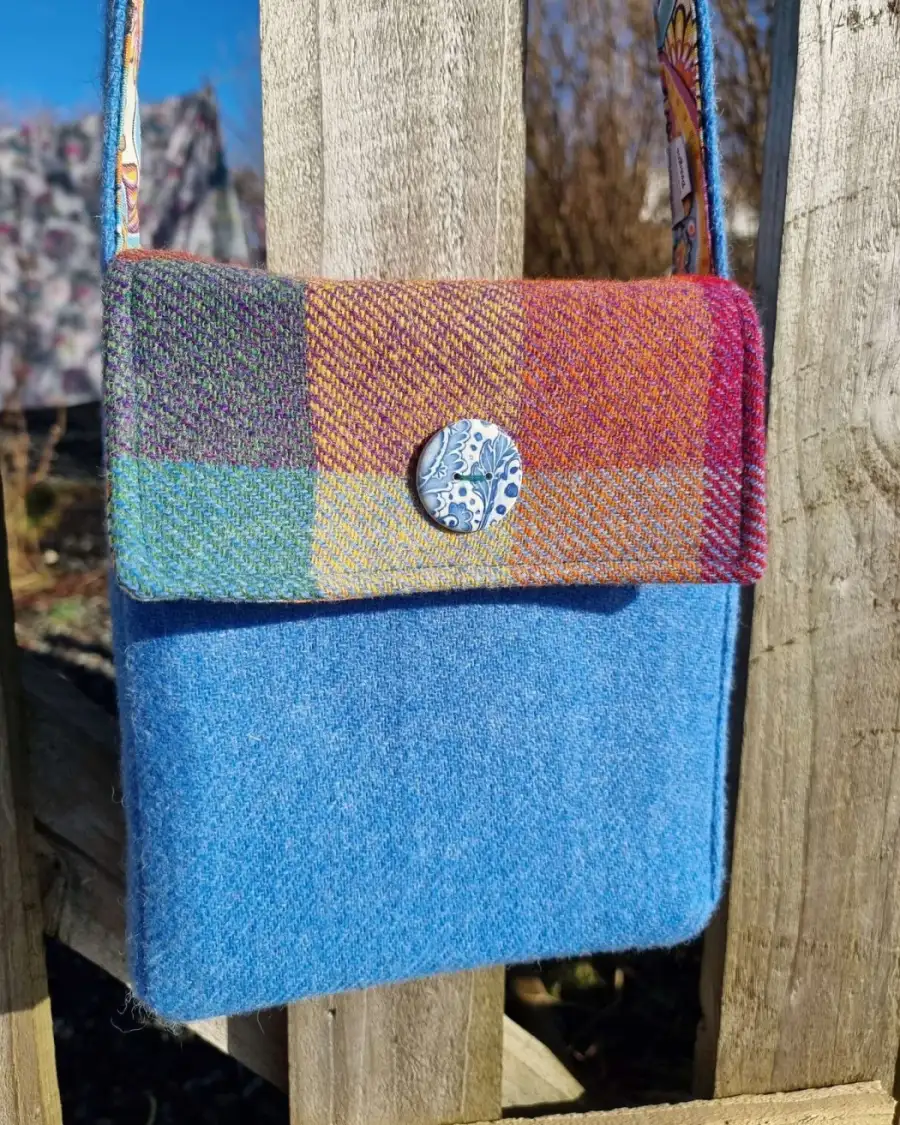 Harris tweed shoulder bag