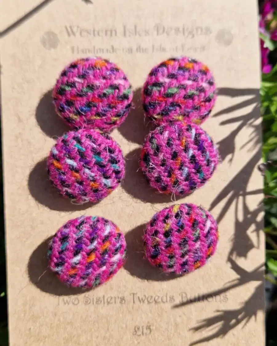 Two Sisters Tweed buttons