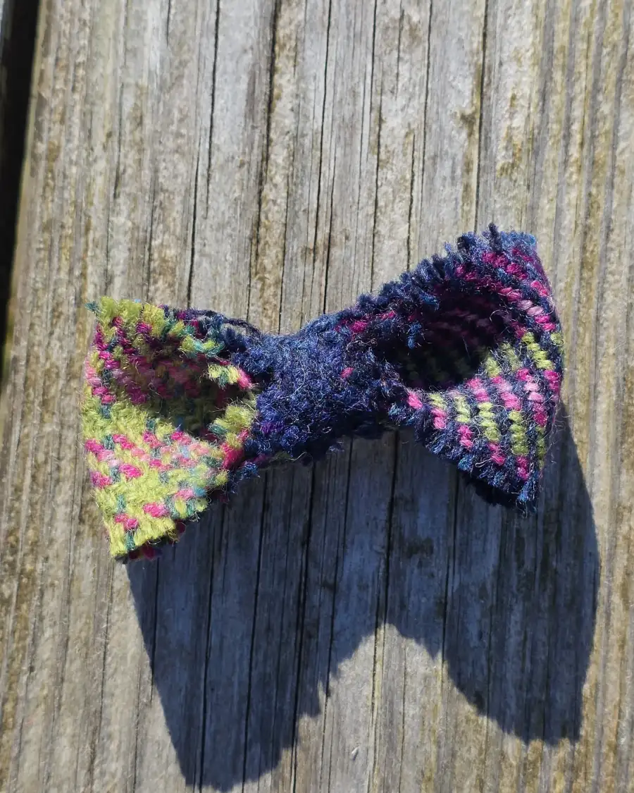 Three Sisters Tweed Hair Barrette