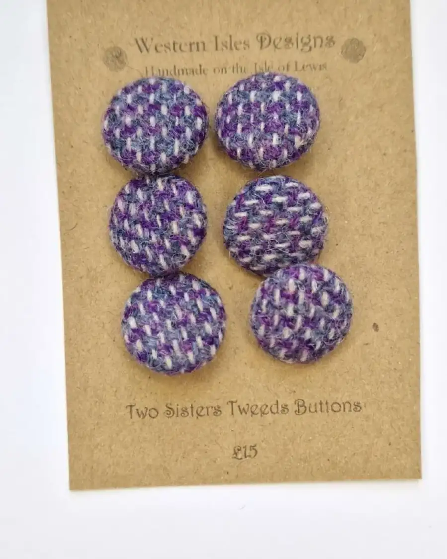 Two Sisters Tweed buttons