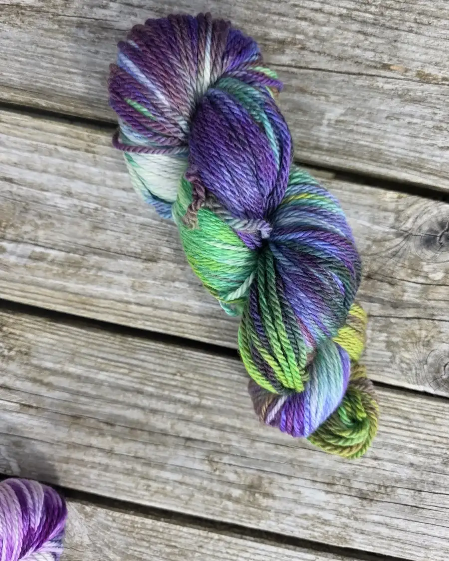 Hand-Dyed Yarn: 100% Merino, aran