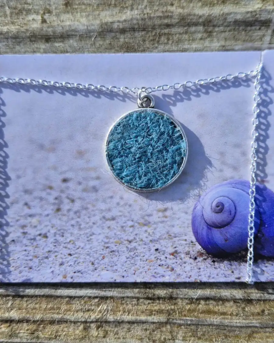 Two Sisters Tweed necklace