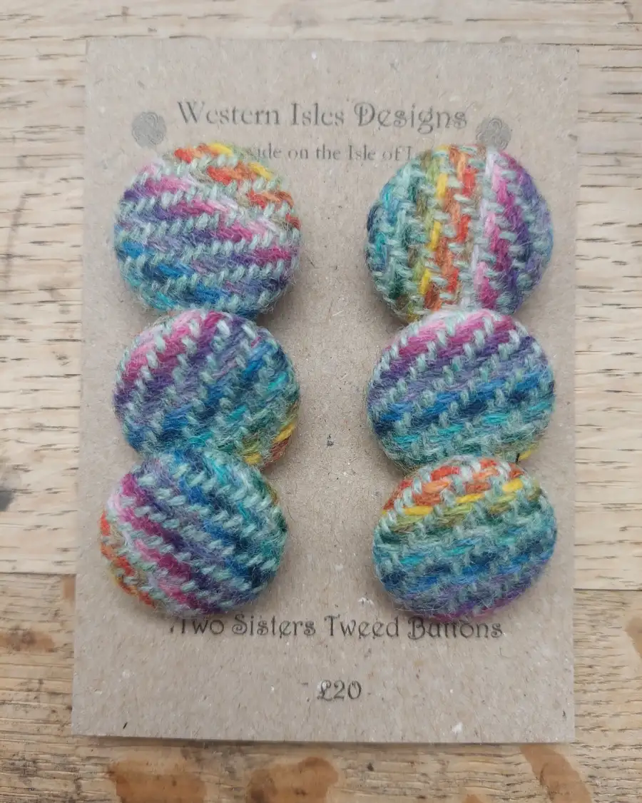 Three Sisters Tweed Buttons