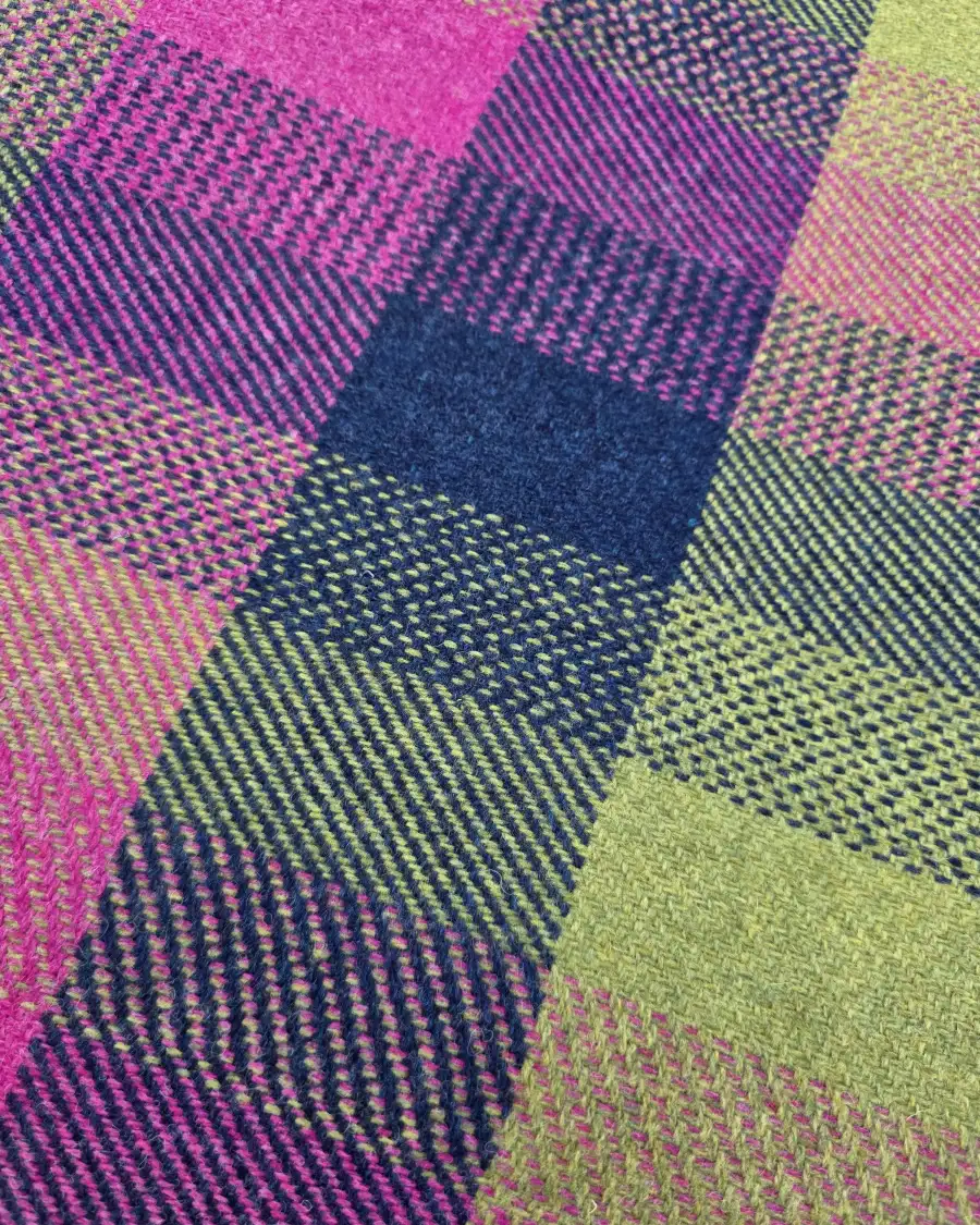 Two Sisters Tweed Fabric - Aurora Check #2