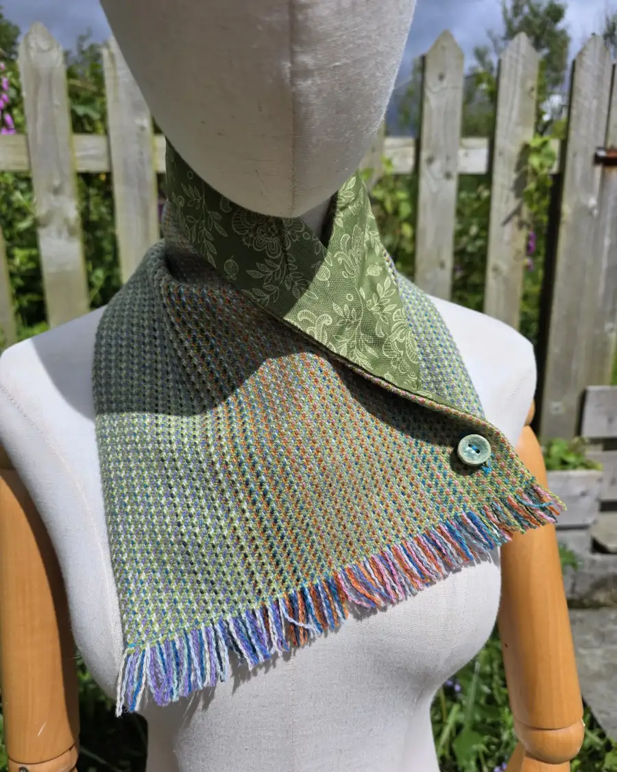 Two Sisters lambswool Tweed neck warmer - 3