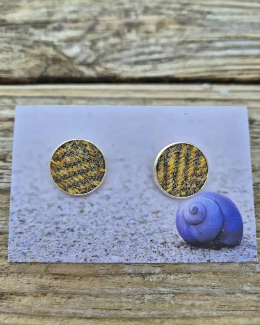 Harris tweed cufflinks