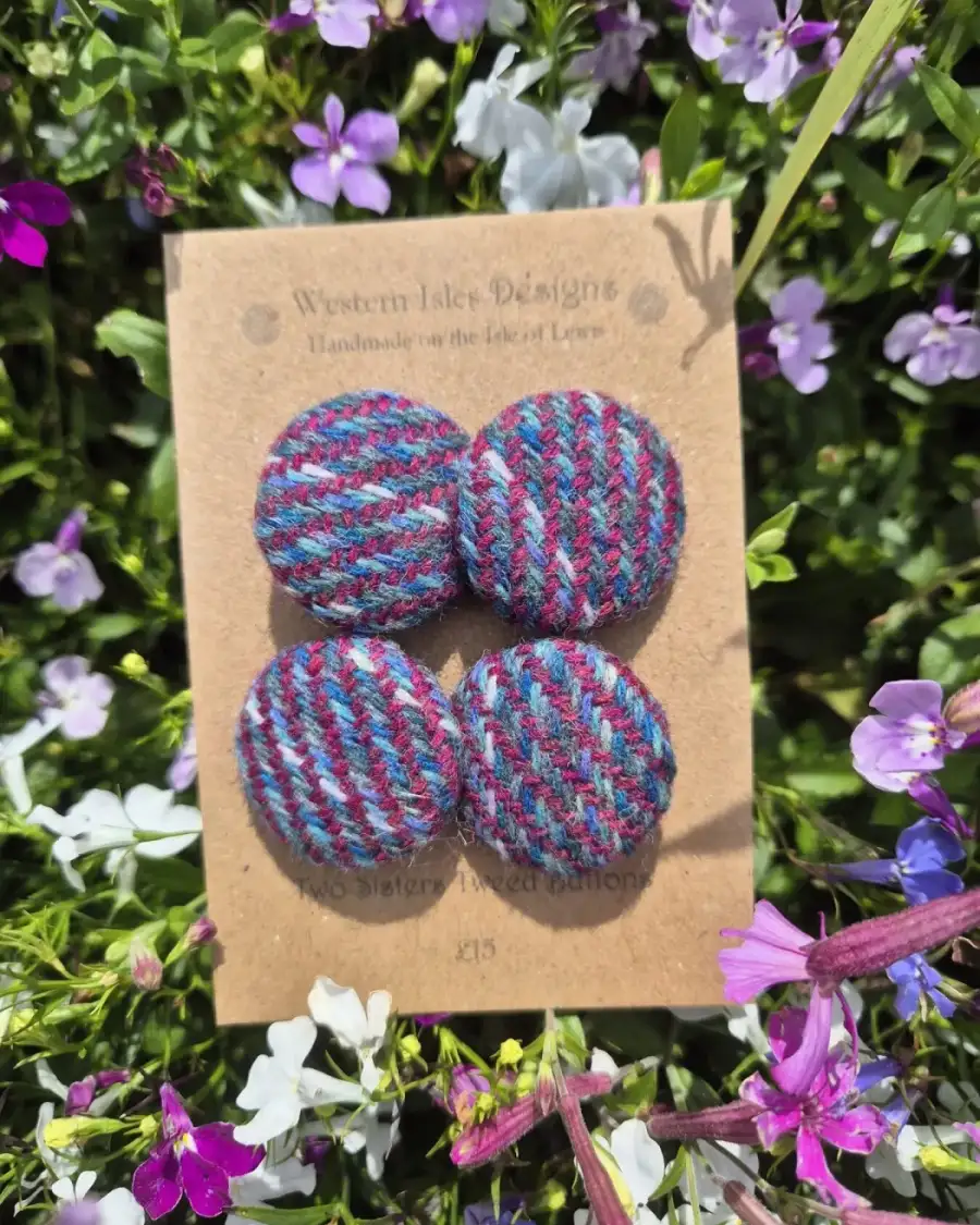 Two Sisters Tweed buttons