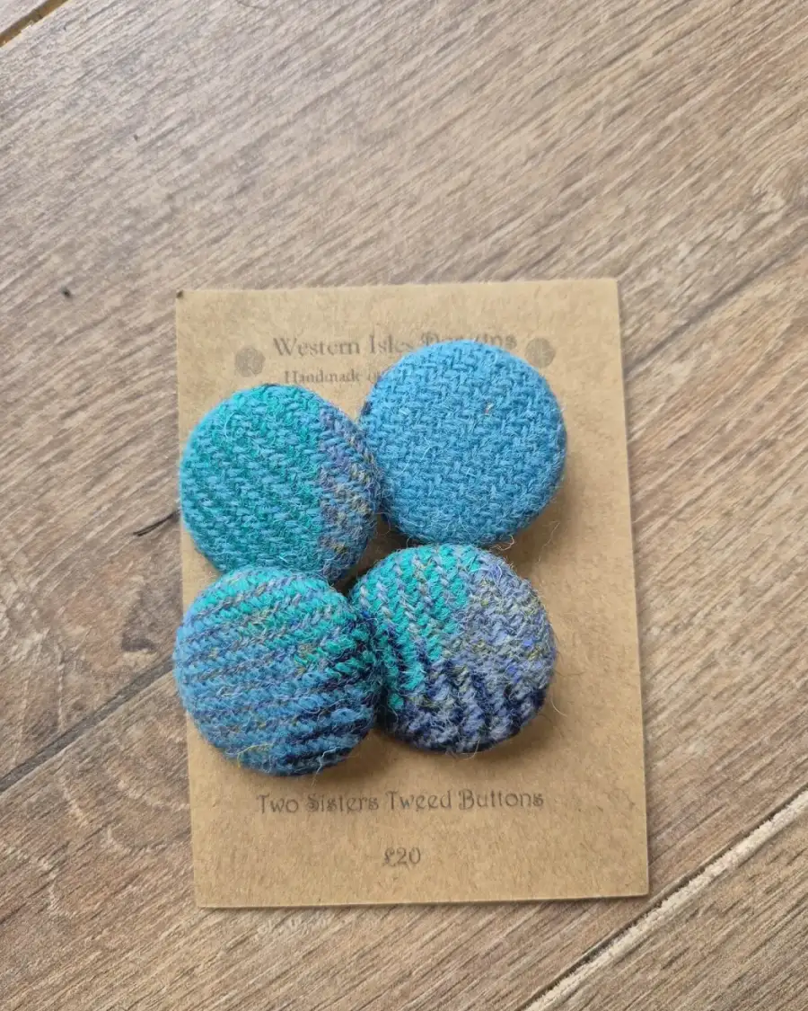 Two Sisters Tweed buttons
