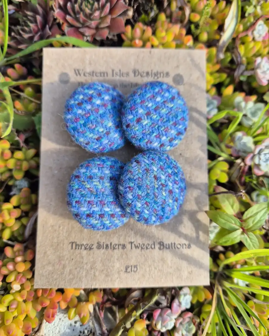 Three Sisters Tweed Buttons