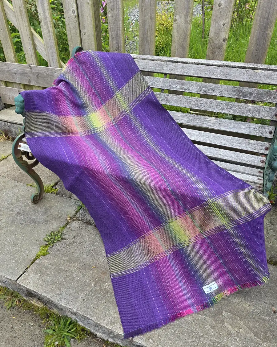 Two Sisters Tweed Throw Lambswool