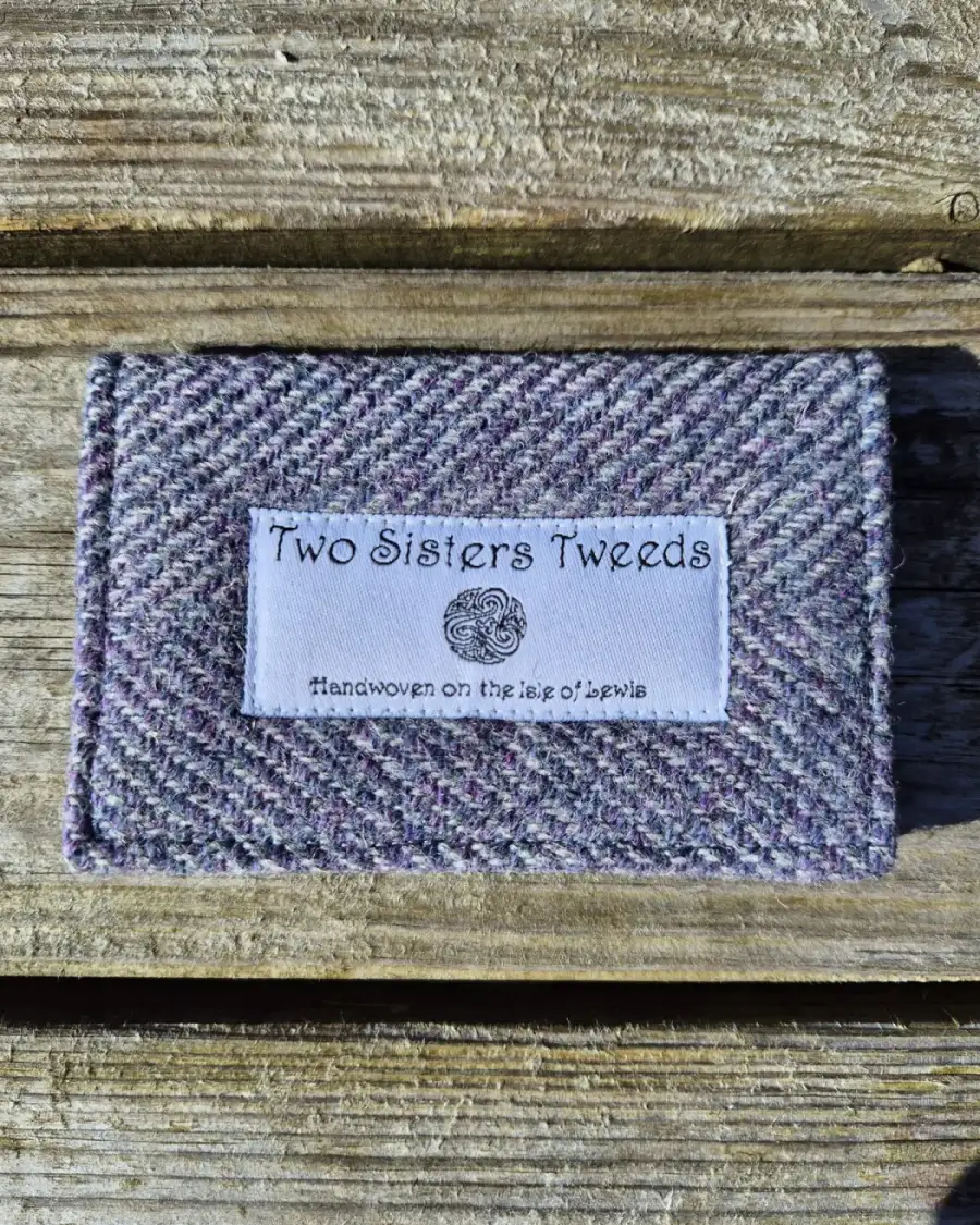 Two Sisters Tweed Card Holder