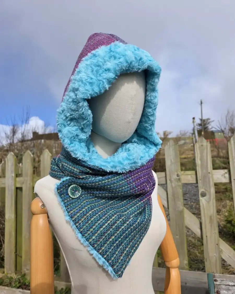 Two Sisters Tweeds Hooded scarf