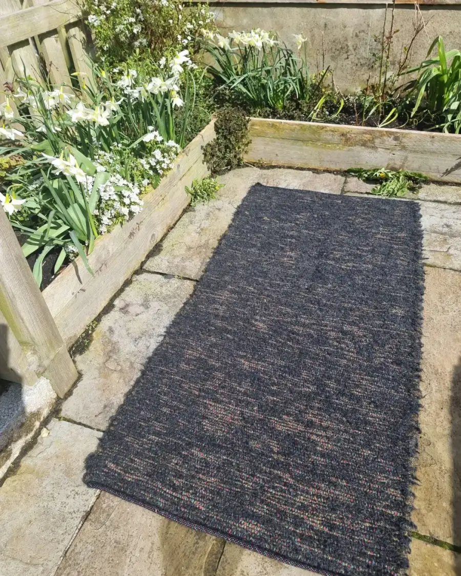 Handwoven pure wool rug
