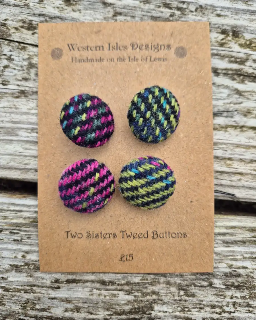 Three Sisters Tweed Buttons - 2 2