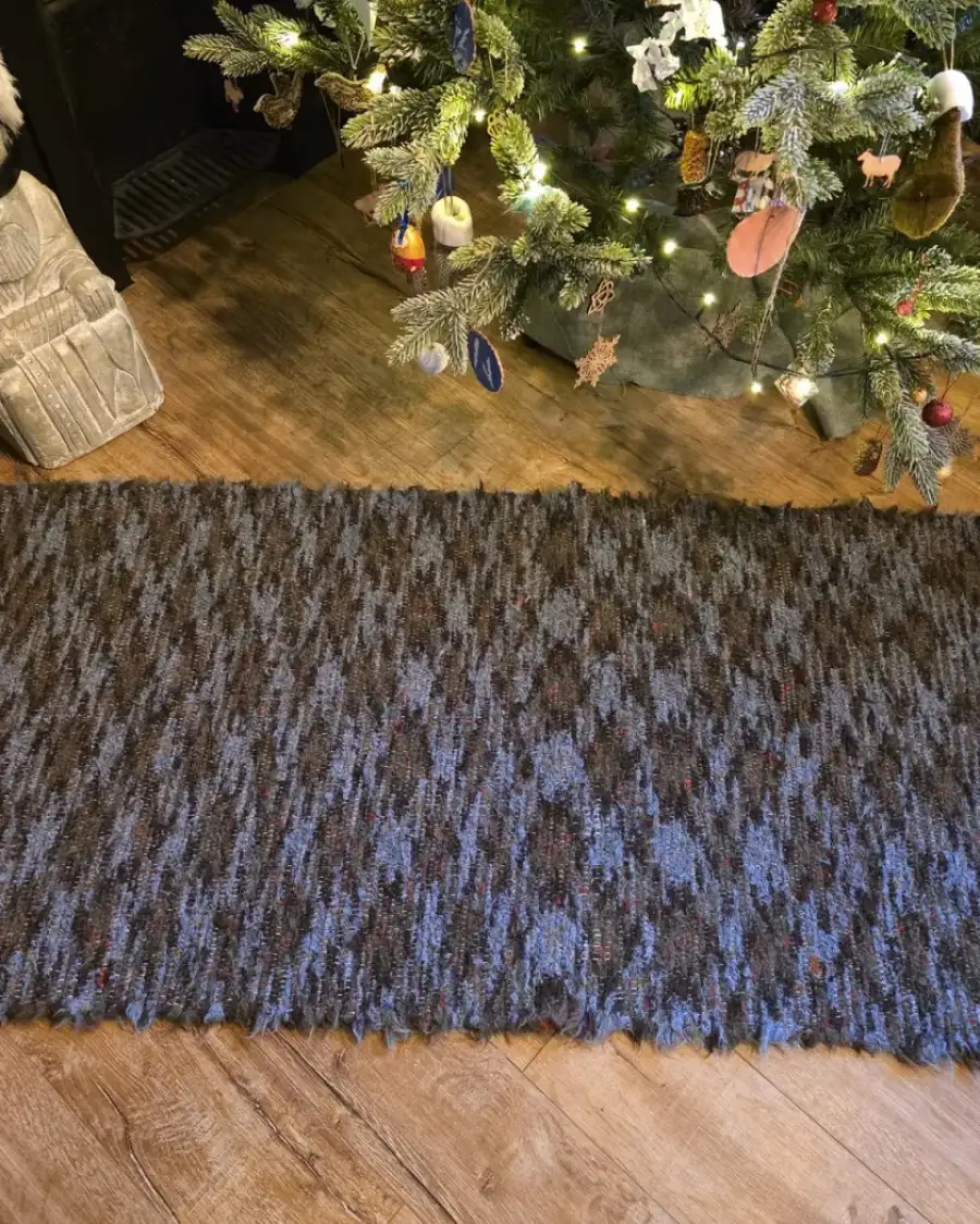 Handwoven pure wool rug