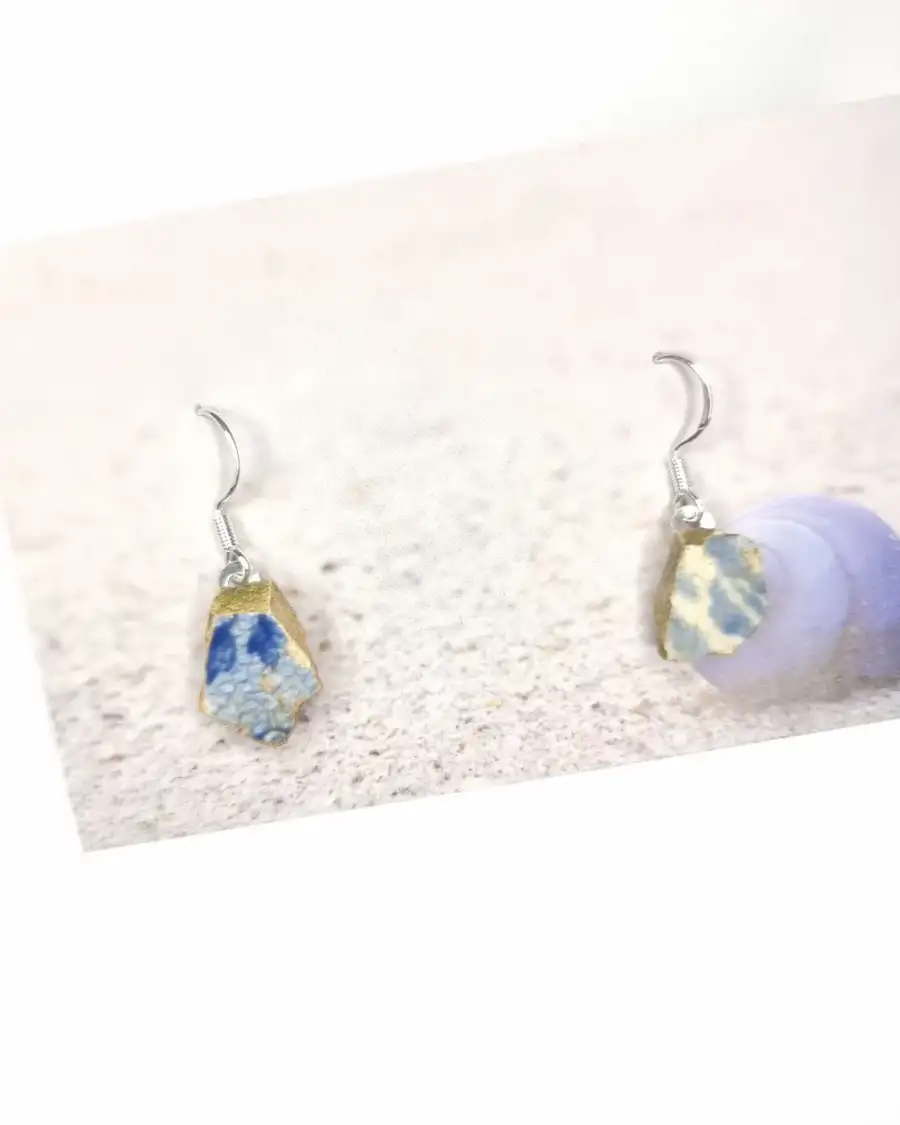 Sea pottery earrings