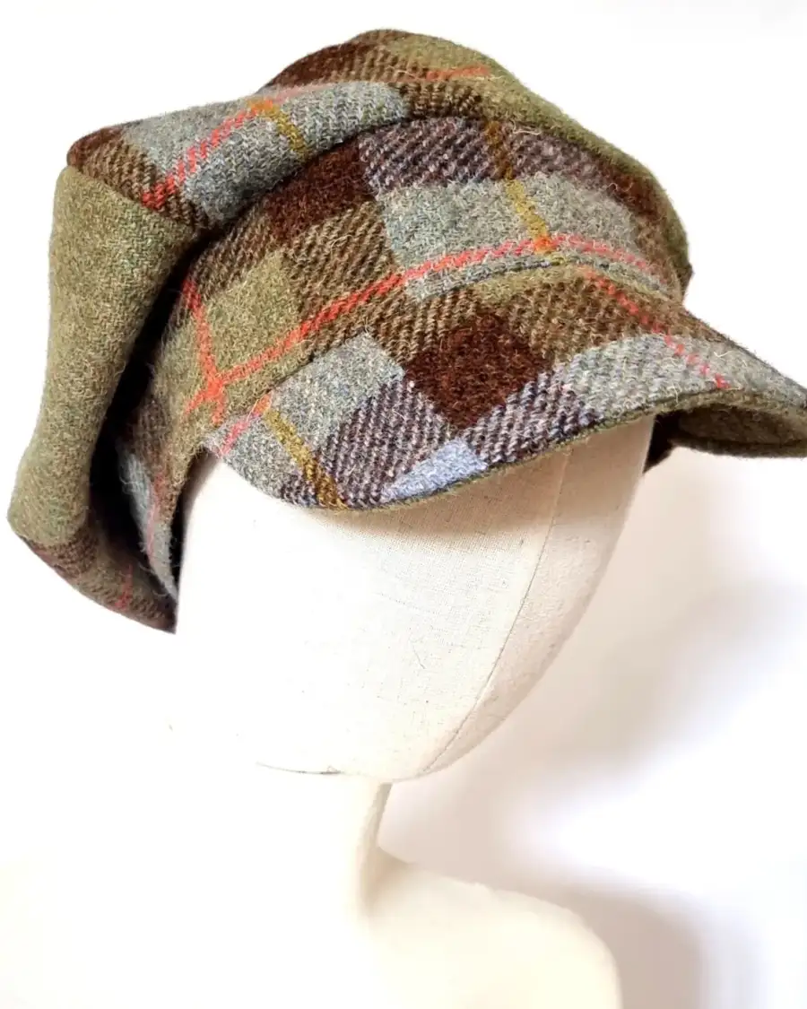 Harris Tweed cap hat made to order