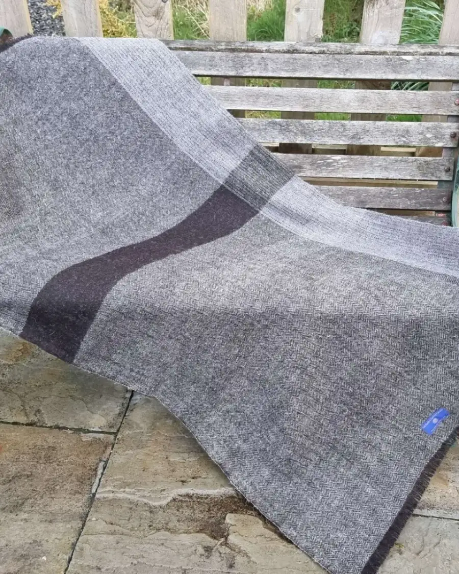 Rare breed tweed throw