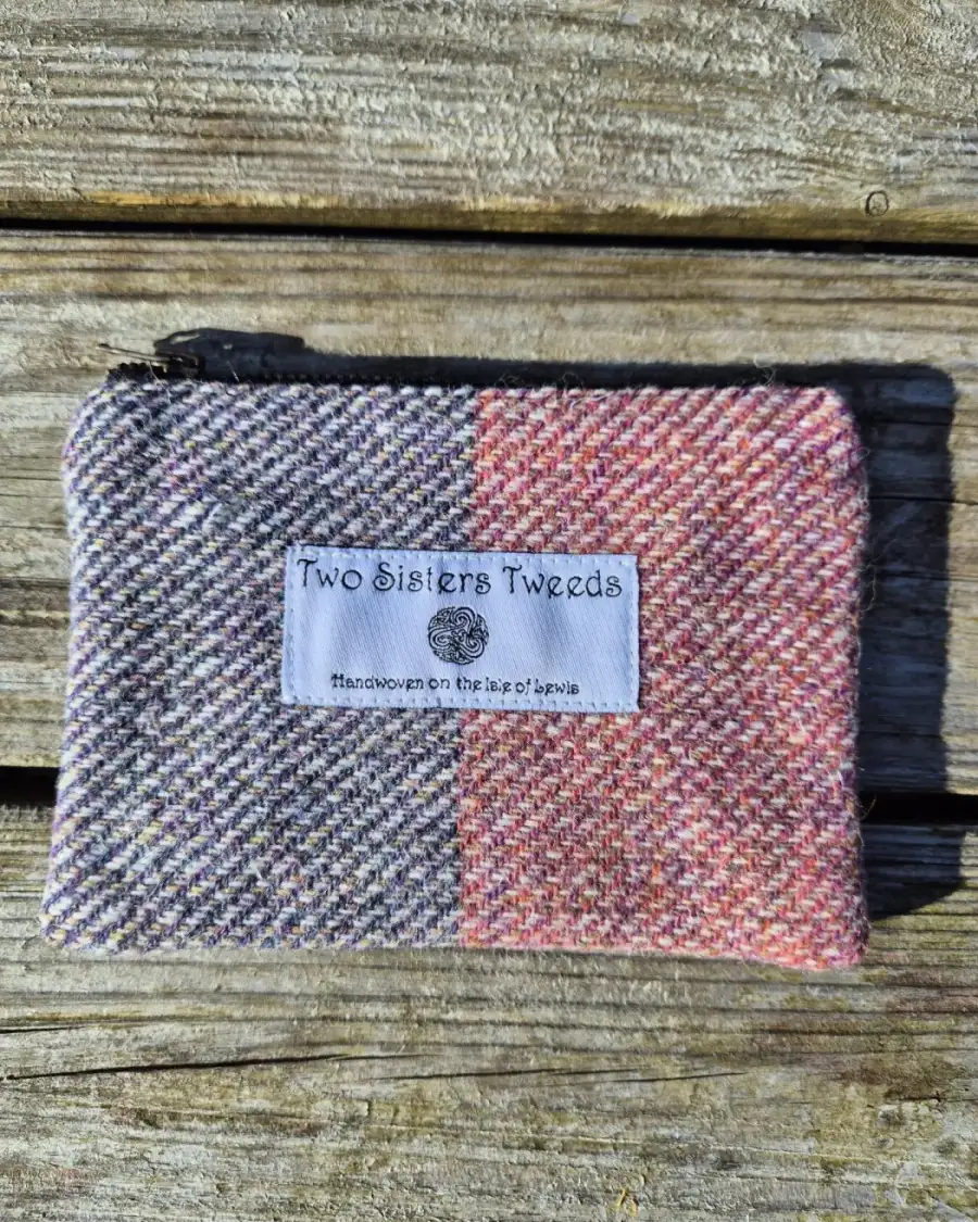 Two Sisters Tweed Zip Purse
