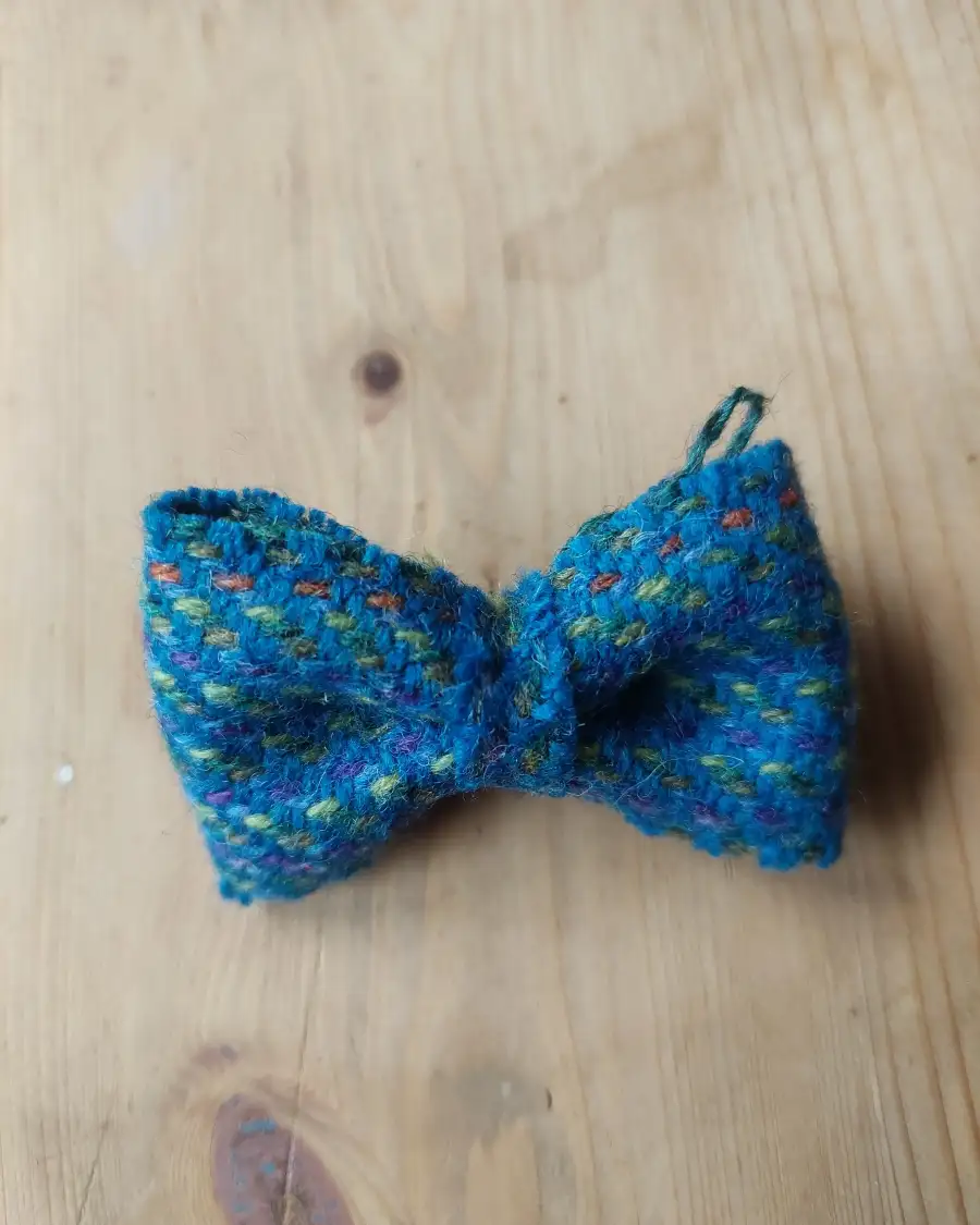 Three Sisters Tweed Hair Barrette - 3 2