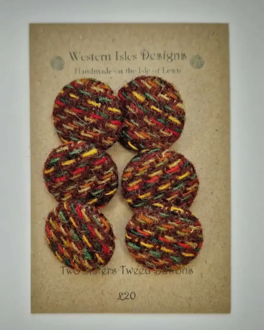 Two Sisters Tweed buttons