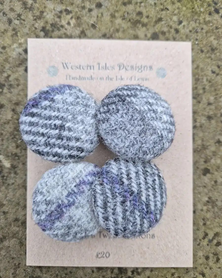 Two Sisters Tweed buttons