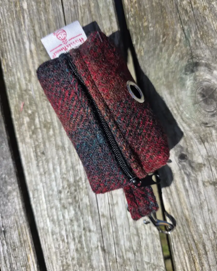 Harris Tweed Bag Holder/ Headphones Case