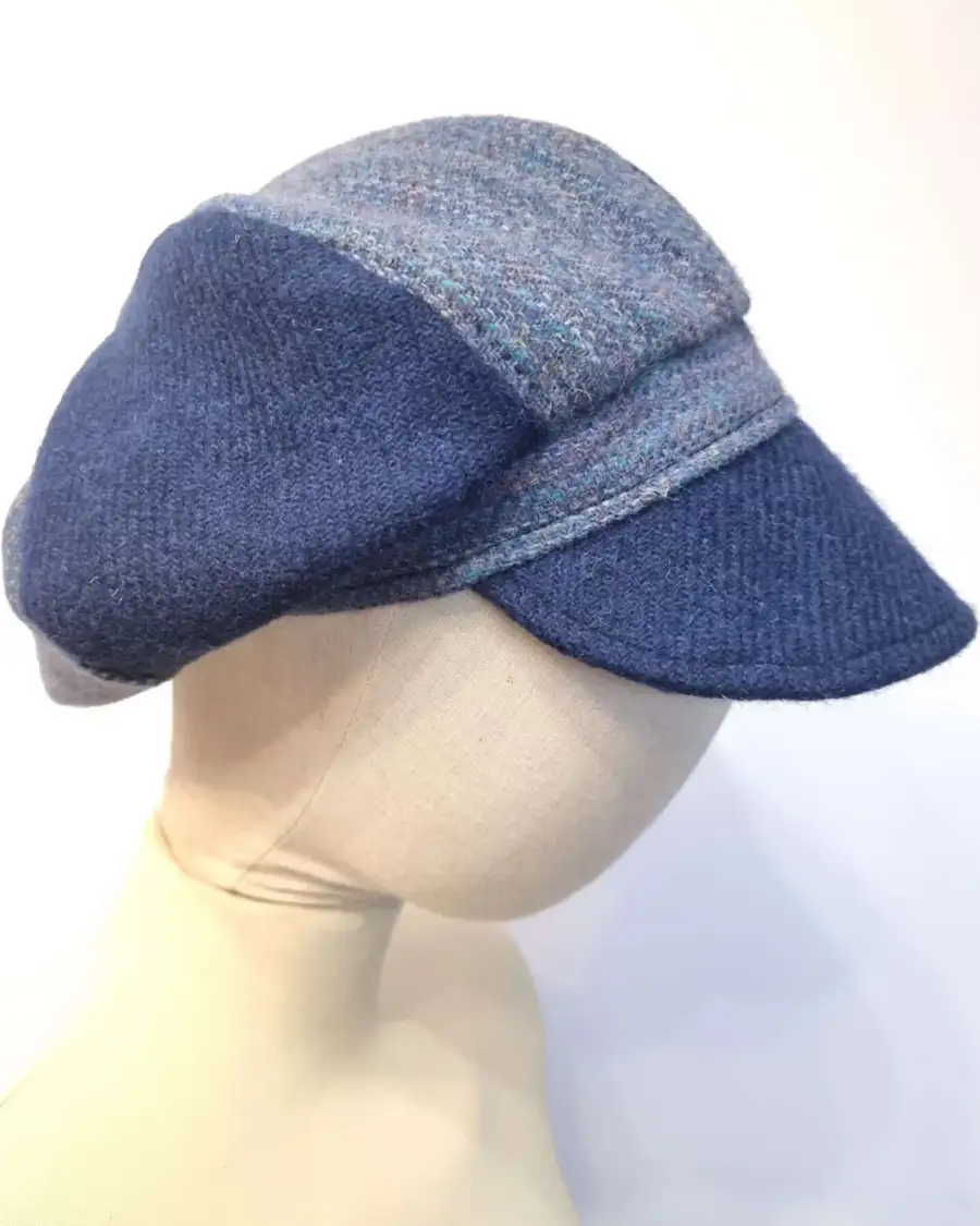 Harris Tweed cap hat 56cm