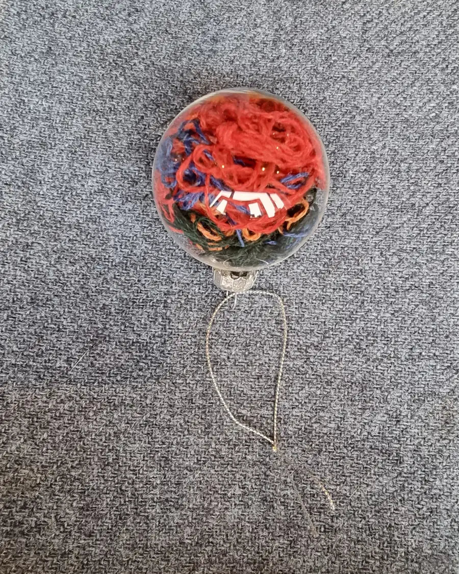 Yarn ends bauble