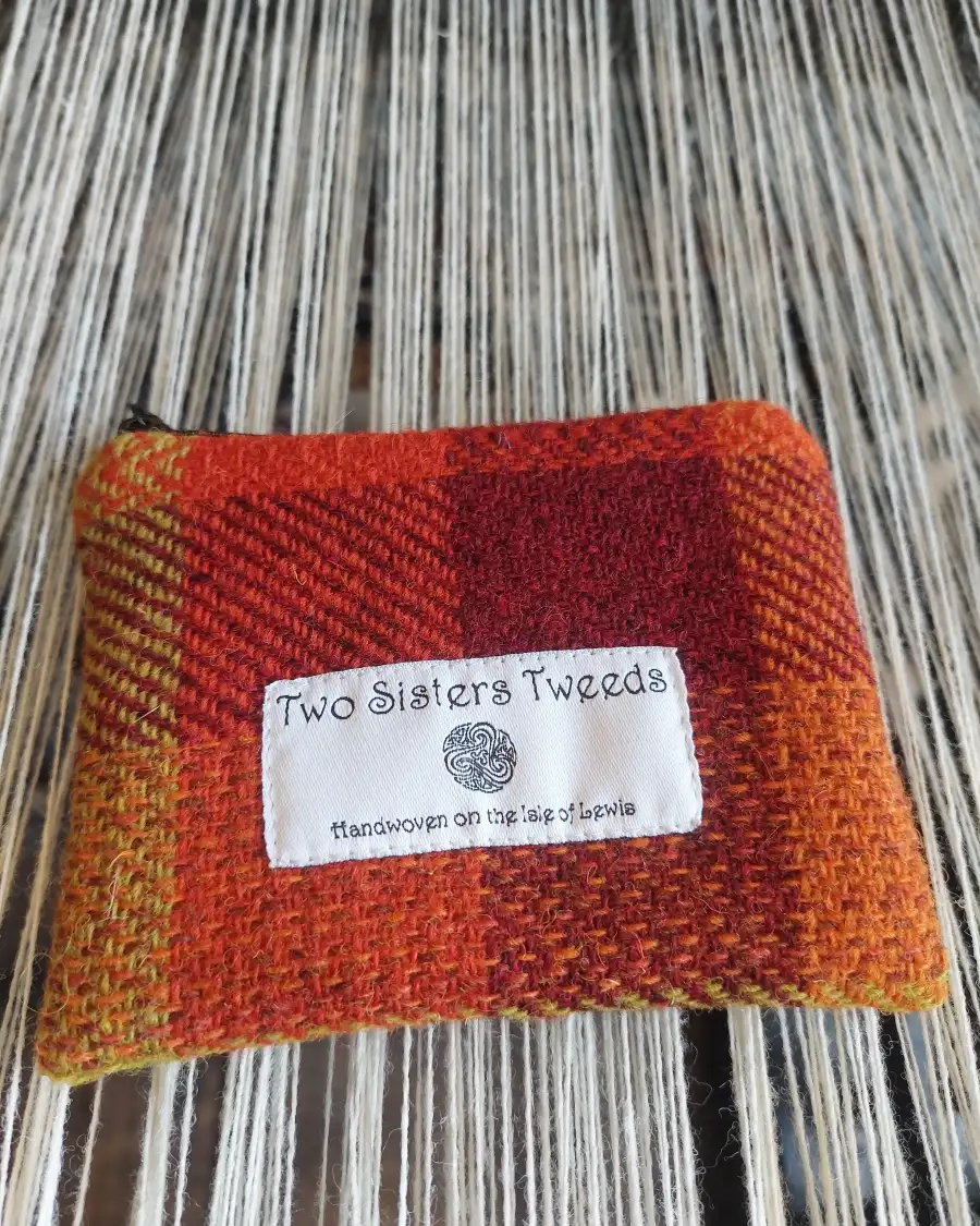 Two Sisters Tweed Zip Purse - 5
