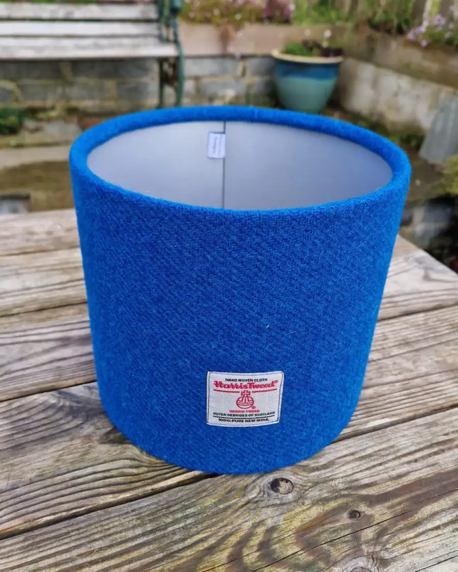 Harris tweed luxury lampshade