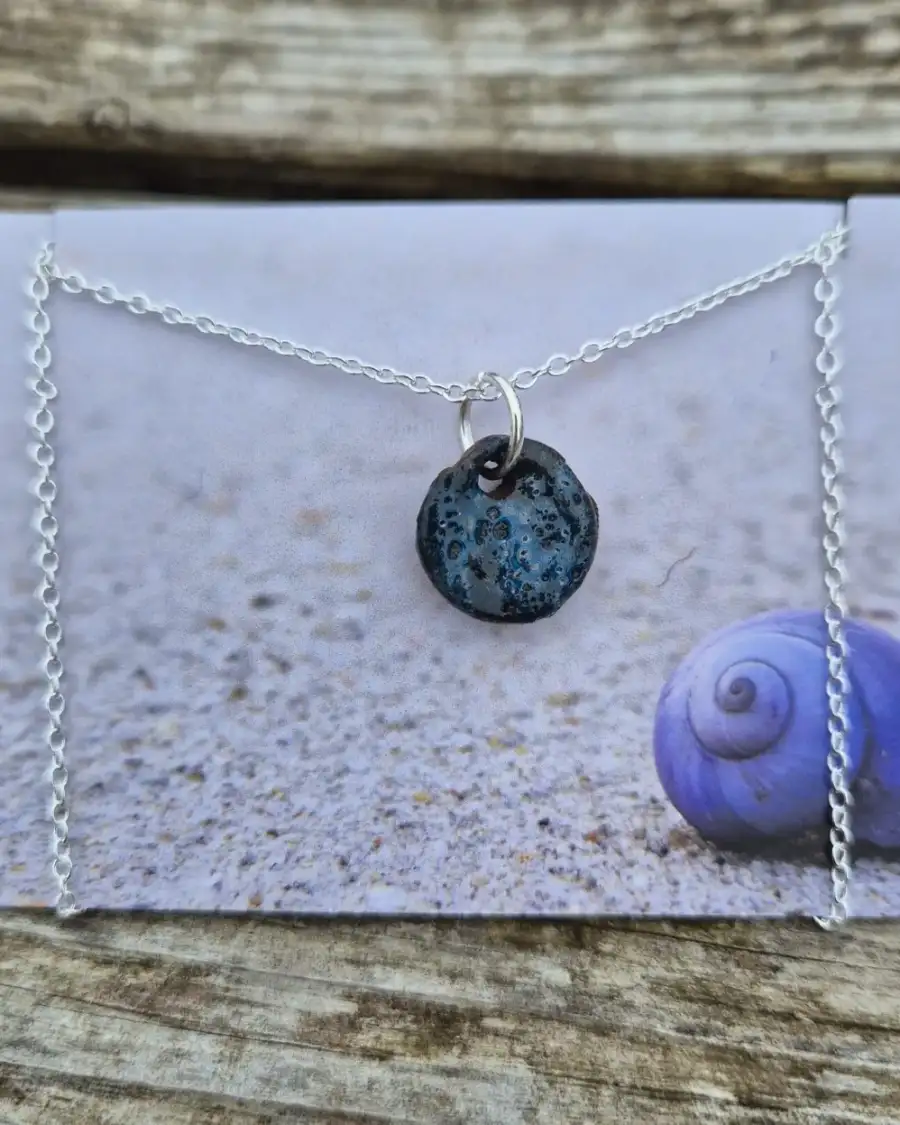 Raku Ceramic Necklace
